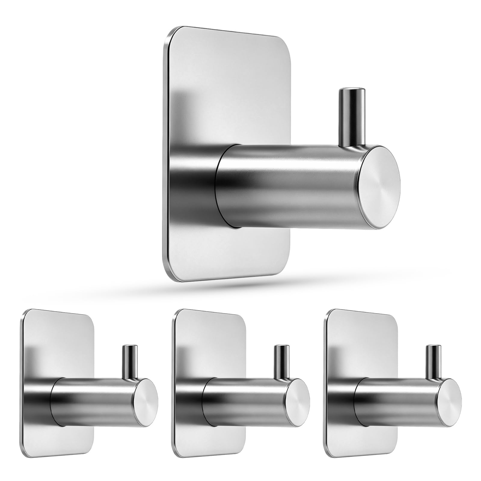 Powerful suction hooks, can hang up to 13 pounds, no need to drill holes