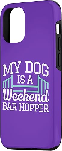 Miniatura 5 de iPhone 12 mini Dog Agility Saying - Weekend Bar Hopper - Dog Agility Case