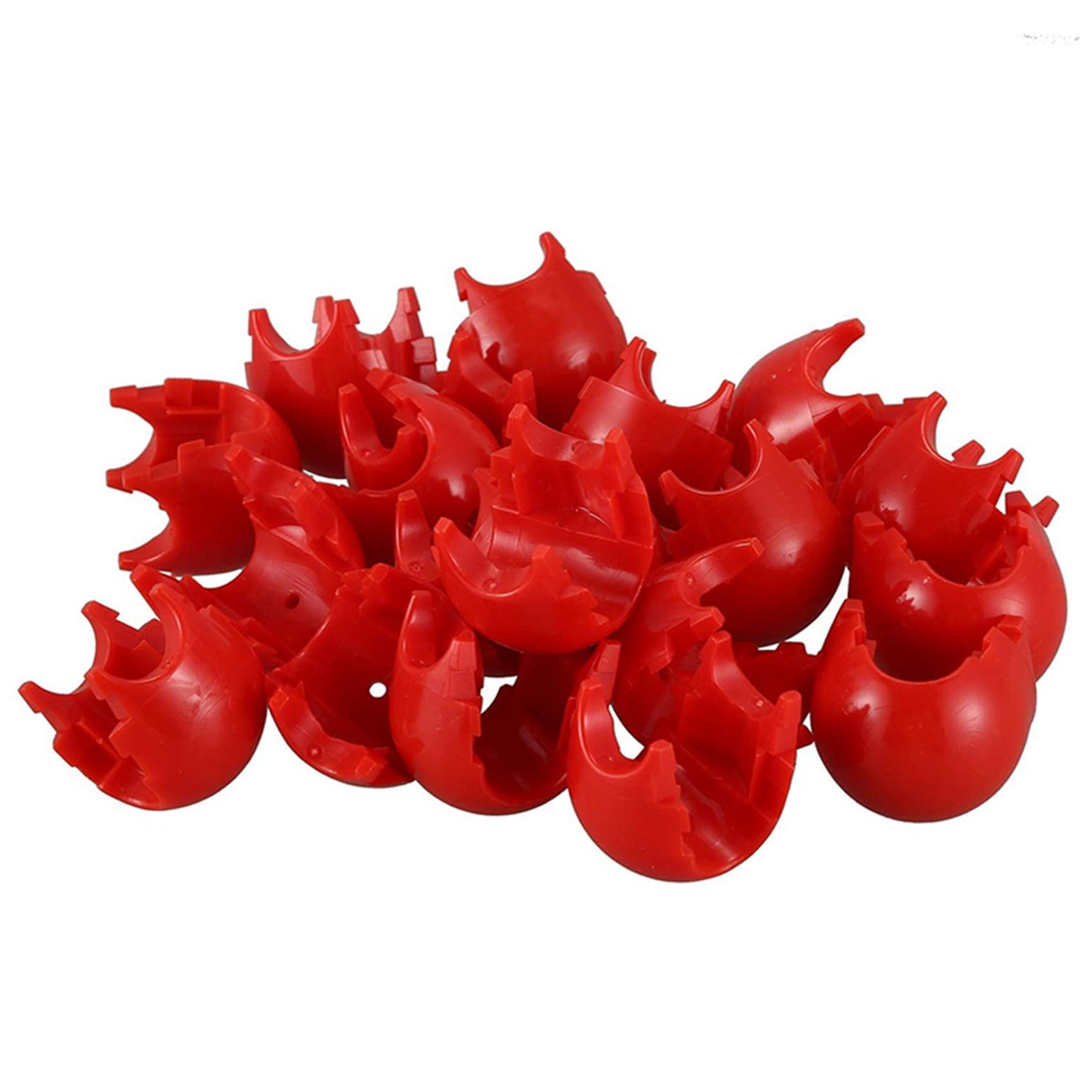 Bloepum 40Pcs Climbing Rope Net 16mm Plastic Connector Net Buckle Climbing Accessories for Outdoor Swing Climbing Rope Parts