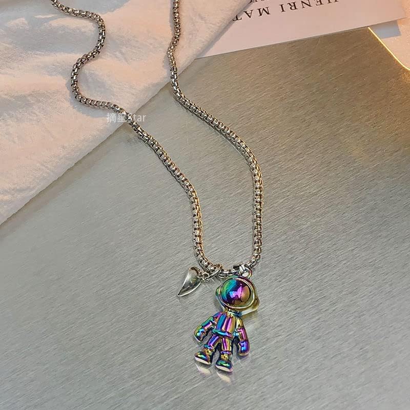 Miniatura 8 de ZZ ZINFANDEL 2 collares magnéticos de atracción mutua para parejas atracción mutua collar de astronauta a juego para él y ella regalos de joyería de