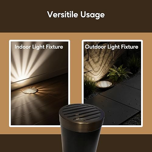 Miniatura 5 de Ironsmith Lighting Products PAR36 | Kit de cubierta decorativa de latón macizo para pozo en el suelo | (1) vidrio transparente | (1) vidrio