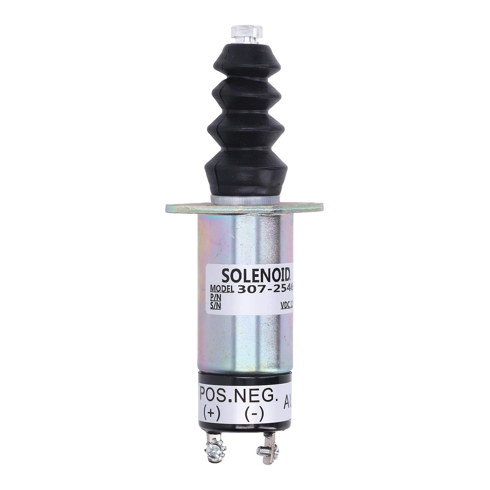 Zawór elektromagnetyczny odcinający paliwo, 12 V, kompatybilny z Perkins CAT 216, 226, 236, 246, Skid Steer UB704, wytrzymały, zastępuje OE 1502 12D6U2B2S2A, 307 2546, SL 10616