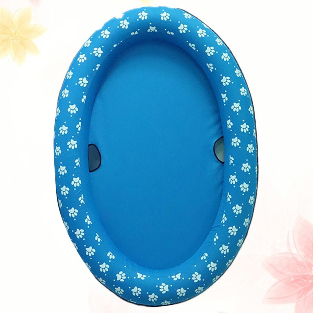 Colchón Flotante Inflable para Mascotas Azul, Portátil y Plegable | Oxford y Pvc, para Perros y Otros Animales, Uso en Piscina o Estanque, Accesorios Aleatorios