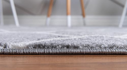 Miniatura 300 de Rugs.com Lattice Frieze Collection Alfombra – 4 x 6 pies, alfombra mediana negra perfecta para salas de estar, comedores grandes, planos abiertos