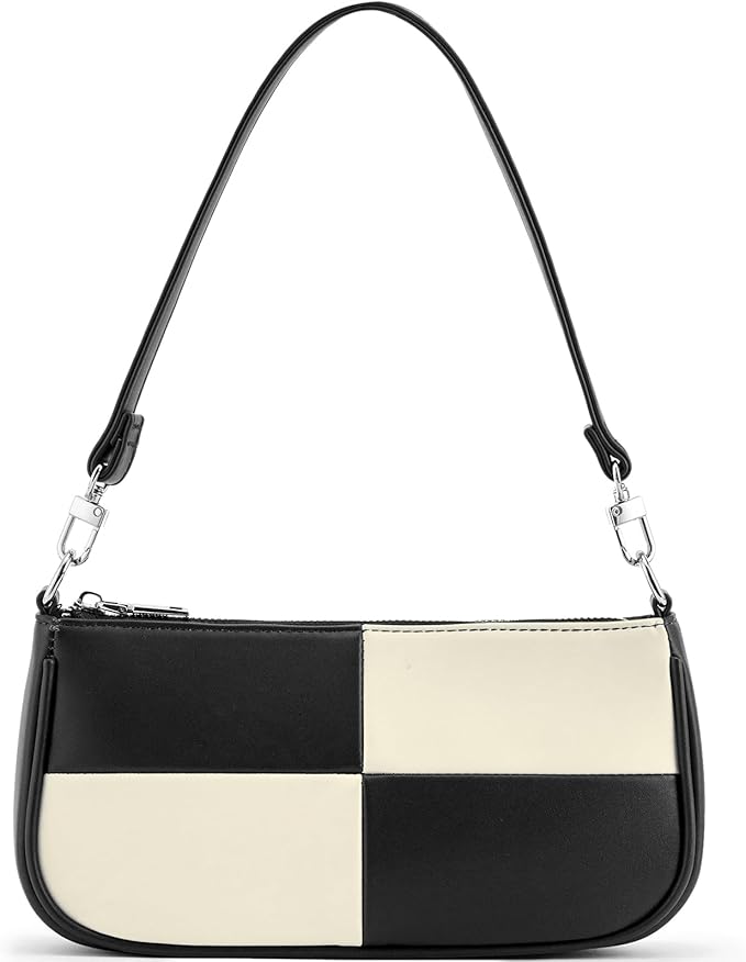 Black and white geometric shoulder handbag by Fashion by Azalea