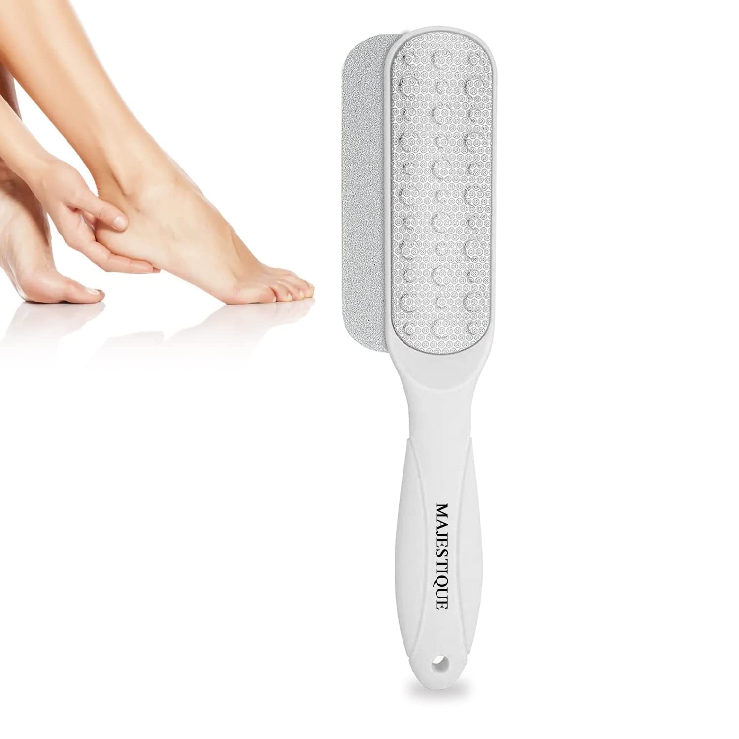 Majestique Foot Scrubber for Dead Skin – Pedicure Kit for Women Callus Remover | Foot Scraper (Filer) Cleaning Tools – Perfect Bathing Pedicure Tool for Removing Hard Skin from Cracked Heels & Legs-image-17