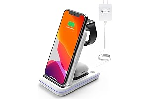 MSTJRY 3-in-1 Wireless Charging Station: Charge iPhone XR Wirelessly