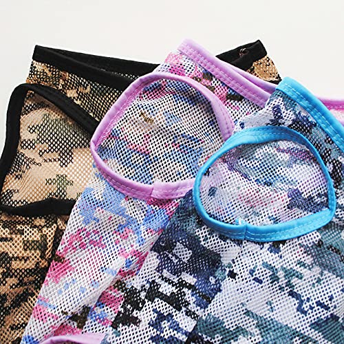 Pet Clothes, 3 Pack Dog Shirt Camouflage Mesh Vest Puppy T-Shrit Costume For Small Dog Cat (L, 3 Pack) #TOP3