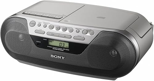 Sony Sistema de altavoces Boombox con grabadora de casete de radio CD CFDS05 (descontinuado por el fabricante) (reacondicionado certificado)