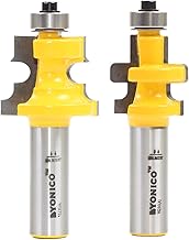 Yonico Tongue and Groove Router Bits Set Flooring 2 Bit Flooring 1/2-Inch Shank 15230