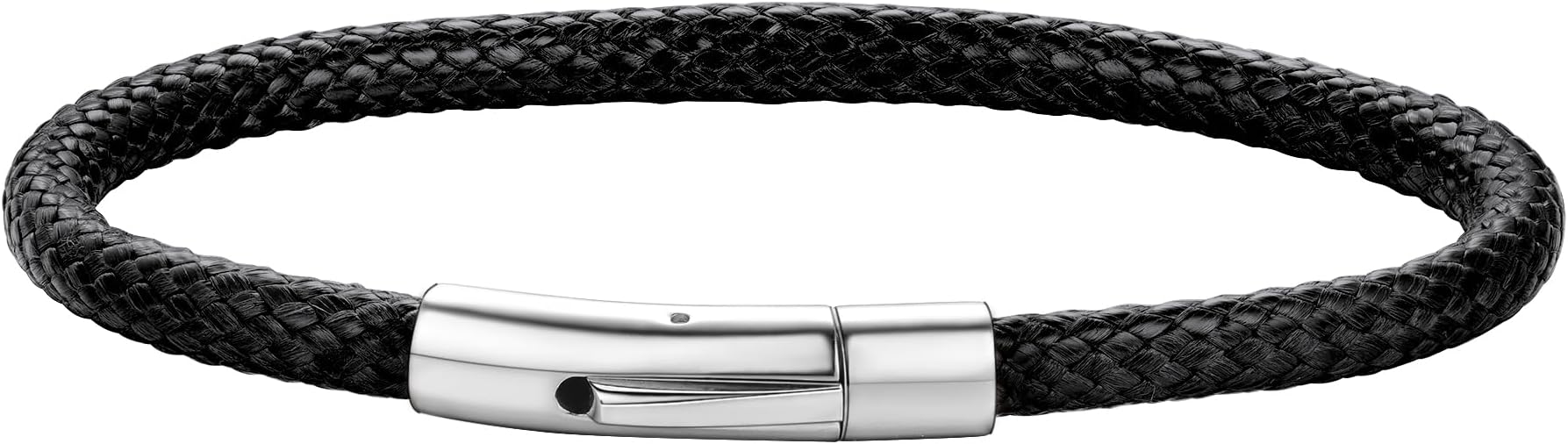 Personalized Mens Leather Wrist Cuff Bracelets with Custom Beads, Waterproof Wax Rope Braided Cord Bracelet Engraved with Names for Men Women, 7-8.7 inch Length, Send Gift Box