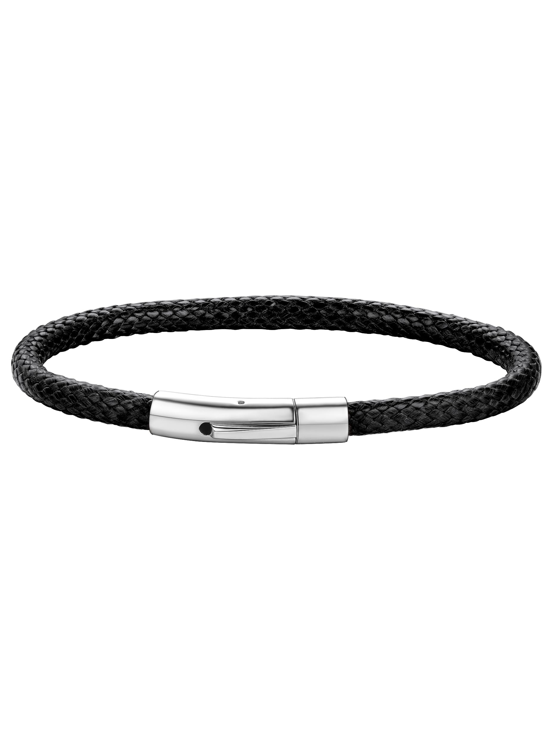 2mm/3mm Wide Braided Leather Cord Rope Necklace for Men Women Black Brown Chain Necklace for Pendant Stainless Steel Clasps,16-30 inch-image-37