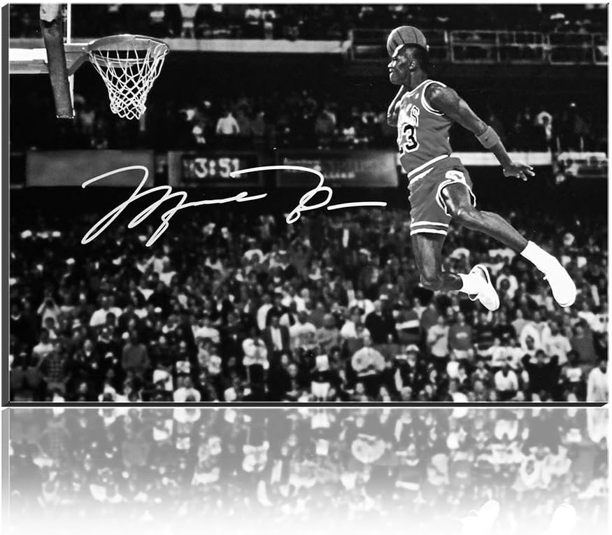Michael Jordan Free Throw Line Dunk Toile Wall Art France Ubuy