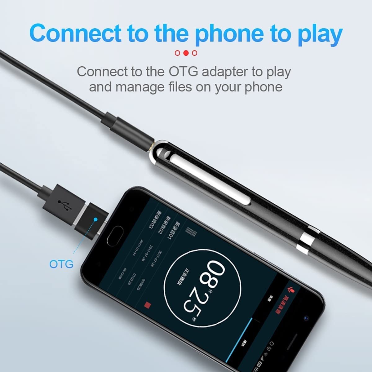 Voice Recorder Digitale spraakrecorder pen USB Met
