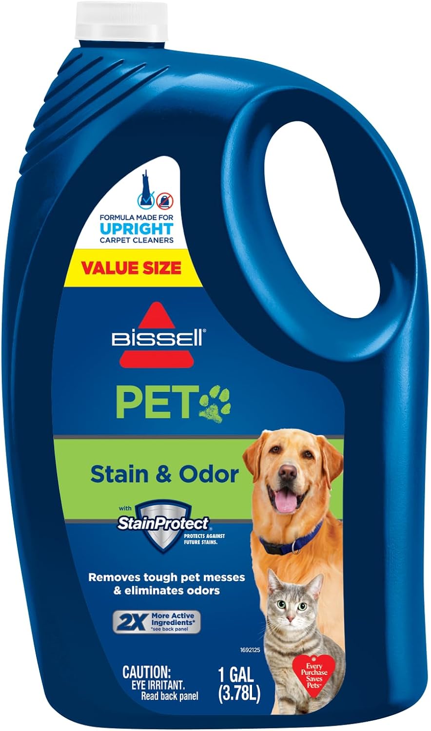 Bissell Pet & Stain Odor Full Size Deep Cleaner Machine Solution, 1 Gallon, 99K5Y