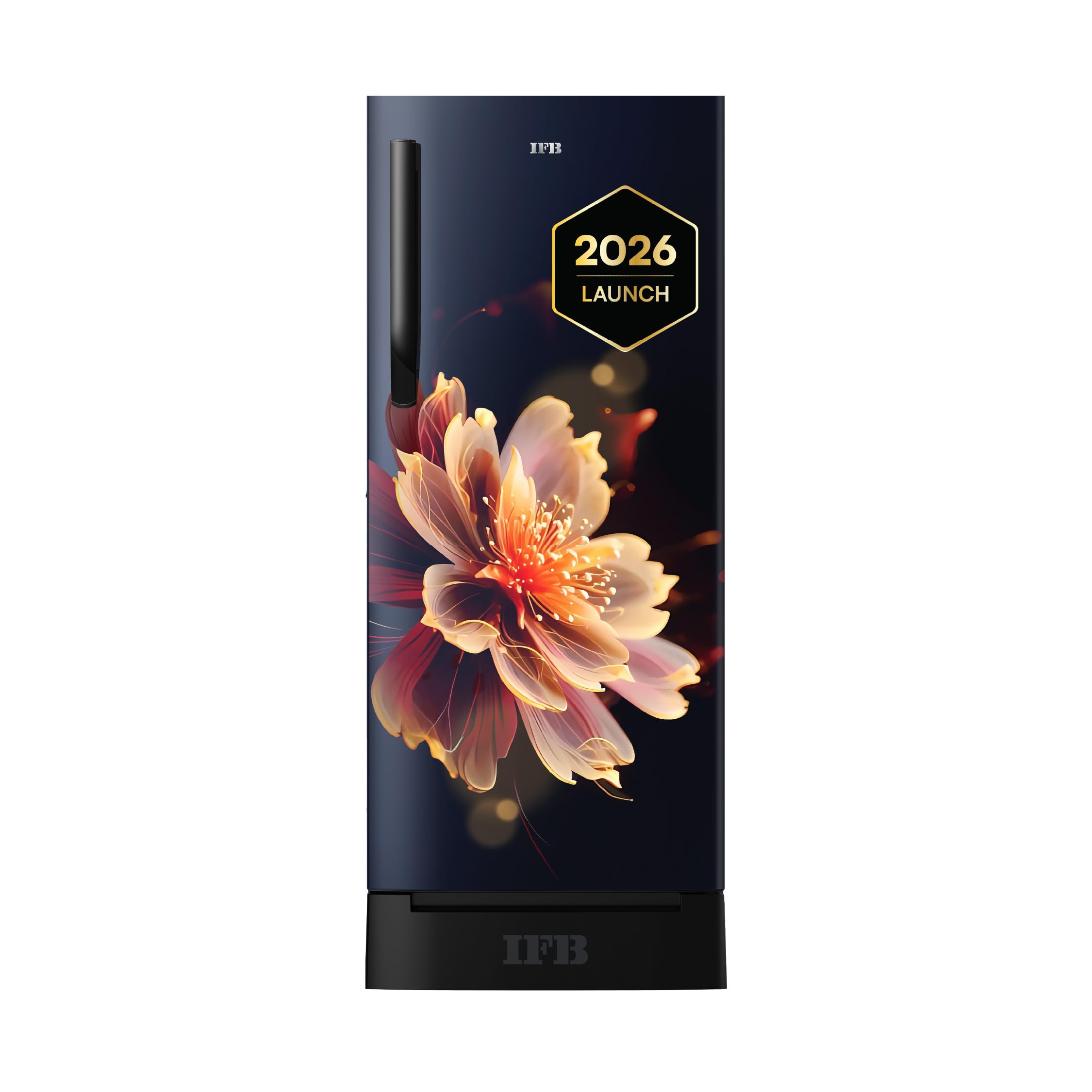 IFB 197L 4 Star Advanced Inverter Direct-Cool Single Door Refrigerator with 30 Hrs Cooling Retention, Big Vegetable Box, 4 Year Super Warranty & Base Stand (2026,IFBDC-223DYBMED, Mystic Blossom Blue)