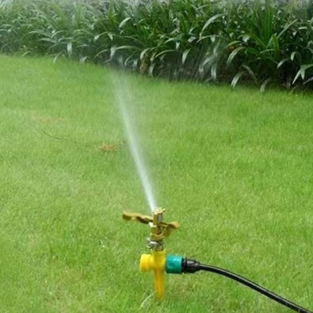 Sprinkler de impacto, rociador de balancín giratoria de 360 ​​°, con boquilla, 1/2, rociador de jardín de 3/4 pulgadas, para riego de jardín de patio de césped de césped
