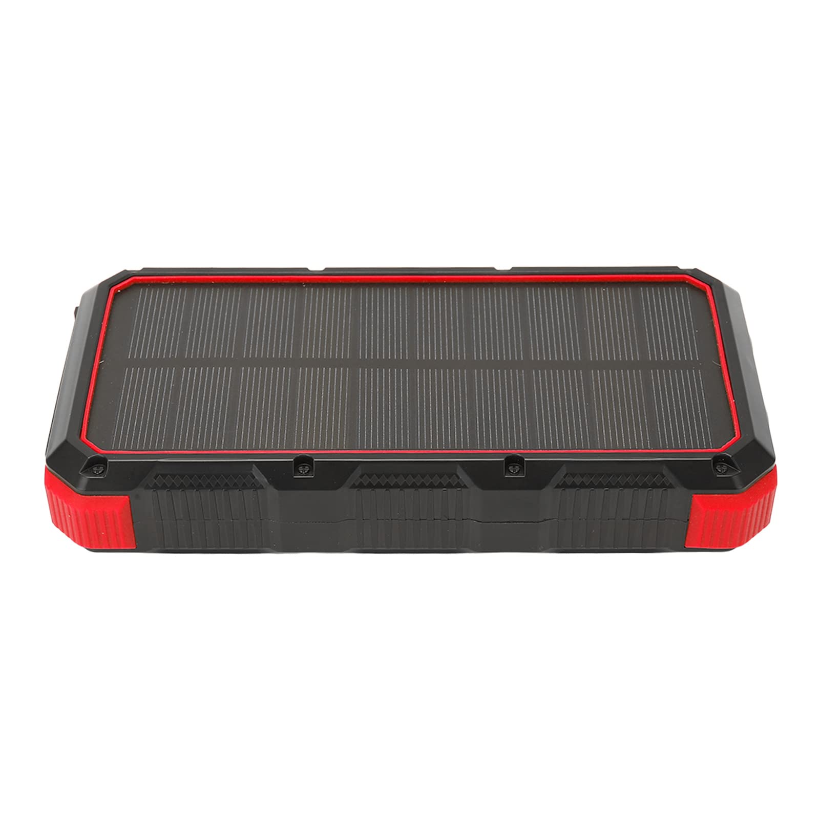 GLOGLOW Cargador Solar Portátil, Material ABS, Batería de 36800 MAh, Carga Rápida Inalámbrica para Camping y Uso Al Aire Libre (Rojo)