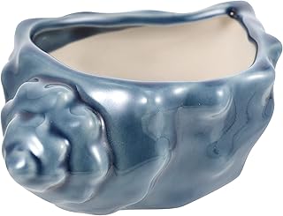 FOMIYES Seashell Planter Conch Shell Plant Pot Small Ceramic Succulent Pot Flower Container for Home Desktop Ornament