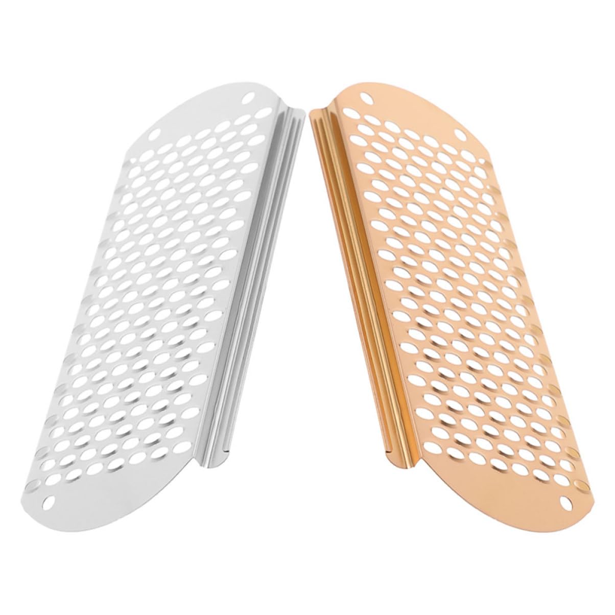 minkissy 2Pcs Foot File for Dead Skin Removal Ergonomic Stainless Steel Foot Scraper Rasp Efficient Foot Care Tool for Home and Salon Use Compact and Easy to Clean Foot Grater
