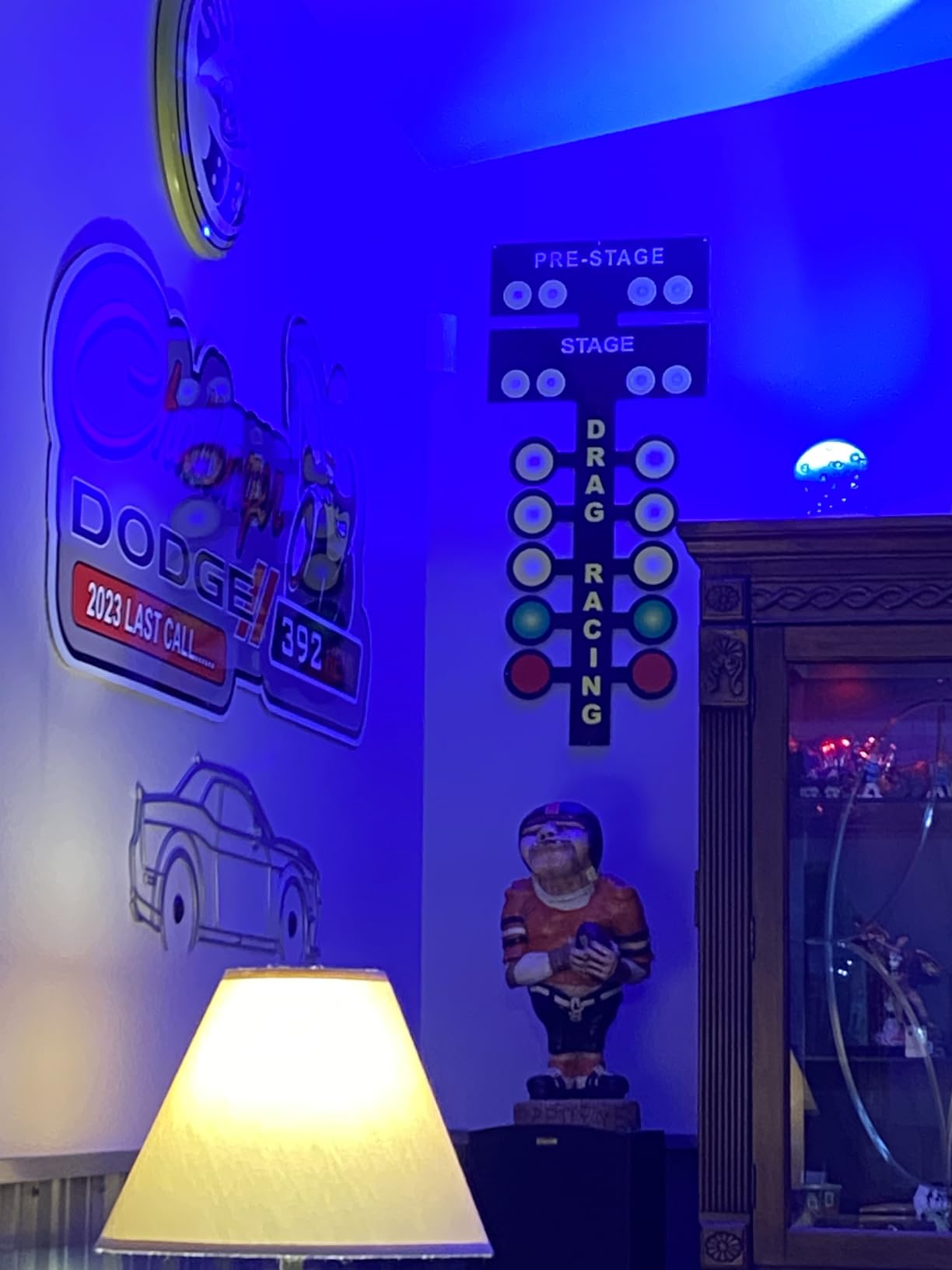 Amazon.com: Photosteel Triple Tree Drag Racing Metal Sign - Drag Strip ...