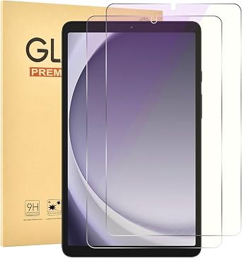 2 Pack Anti Blue Light Screen Protector for Samsung Galaxy Tab A9 [8.7 inch],9H Hardness Tempered Glass Film,Anti-uv,Eye Protection,Case Friendly,Touch Sensitive,Anti-Scratch,Bubble Free