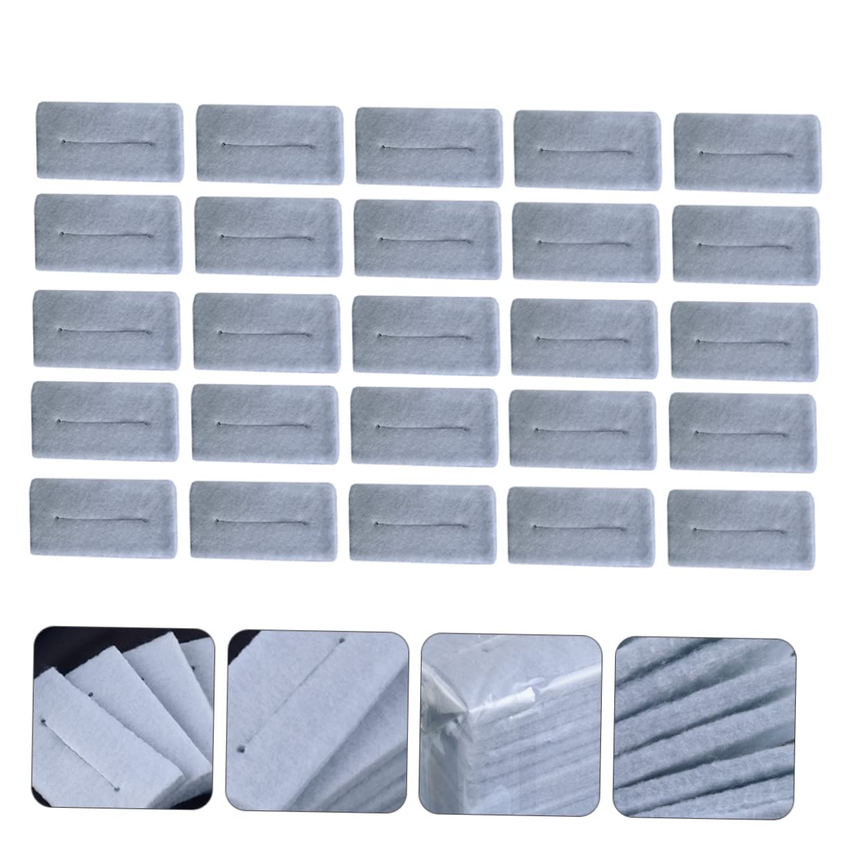 minkissy 3sets Hairdressing Perm Cotton Pad Thermal Insulation Mat for Hair Salons Heat Insulation Pad 25pcs*3