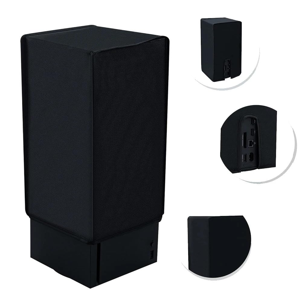 Cubierta antipolvo para consola Xbox Series X, funda protectora de tela Oxford, impermeable, a prueba de polvo, antiarañazos, para consola de juegos Xbox Series X, puerto de cable de fácil acceso