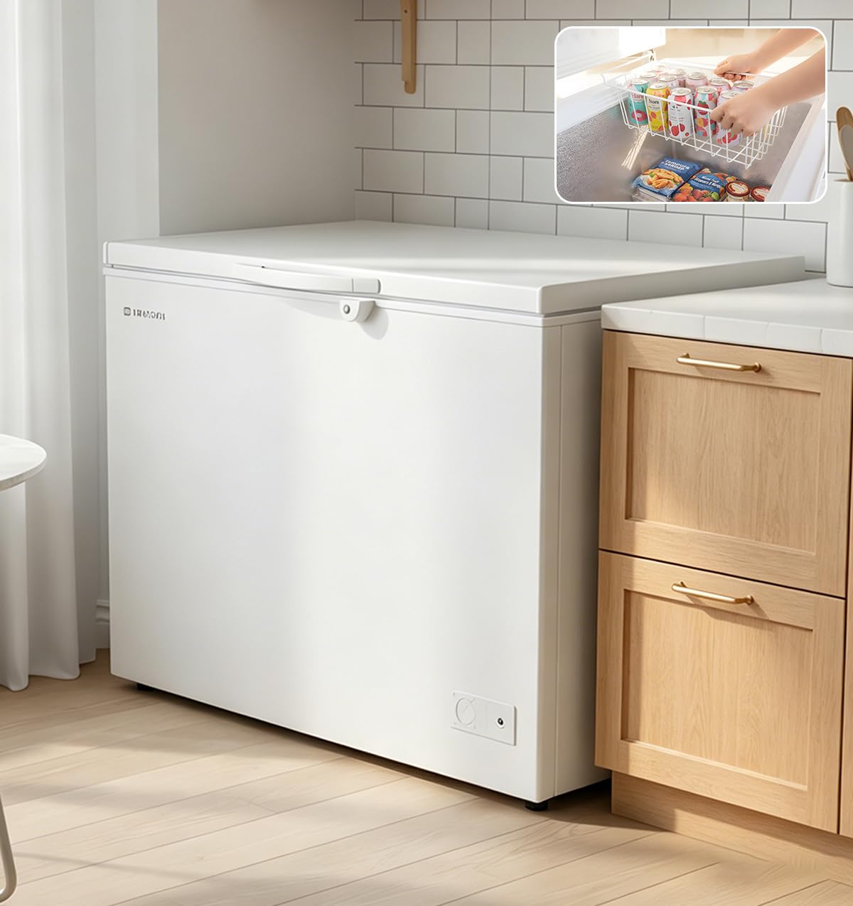 Amazon.co.jp: Kennkari 冷凍庫 300L 家庭用 上開き 業務用 冷凍