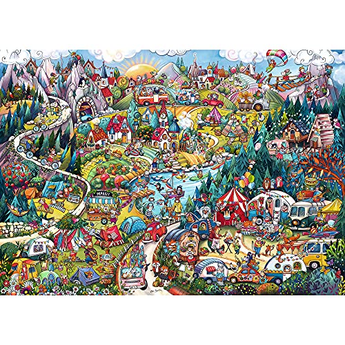 Heye Go Camping, Berman 2000 Teile Puzzle, Yellow