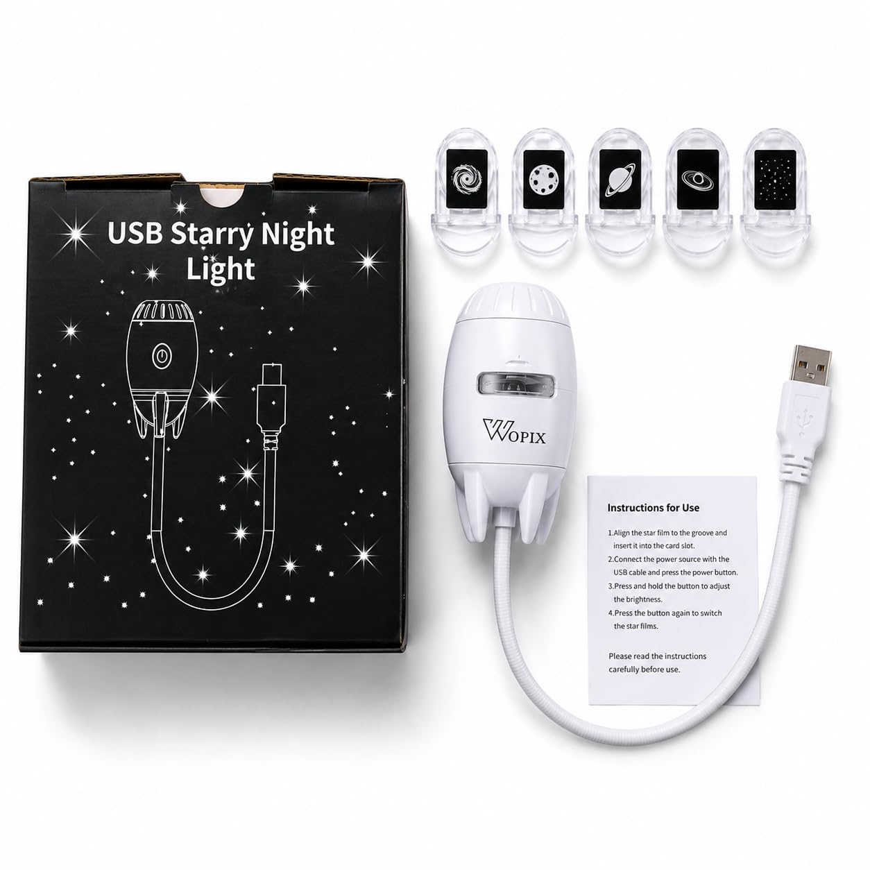 Galaxy Projector Night Light,USB Star Projector with Adjustable Brightness,Mini LED Wall Projection Lamp,360° Rotation Mini Galaxy Light Projector for Bedroom Ceiling Wall Room Deco-image-35