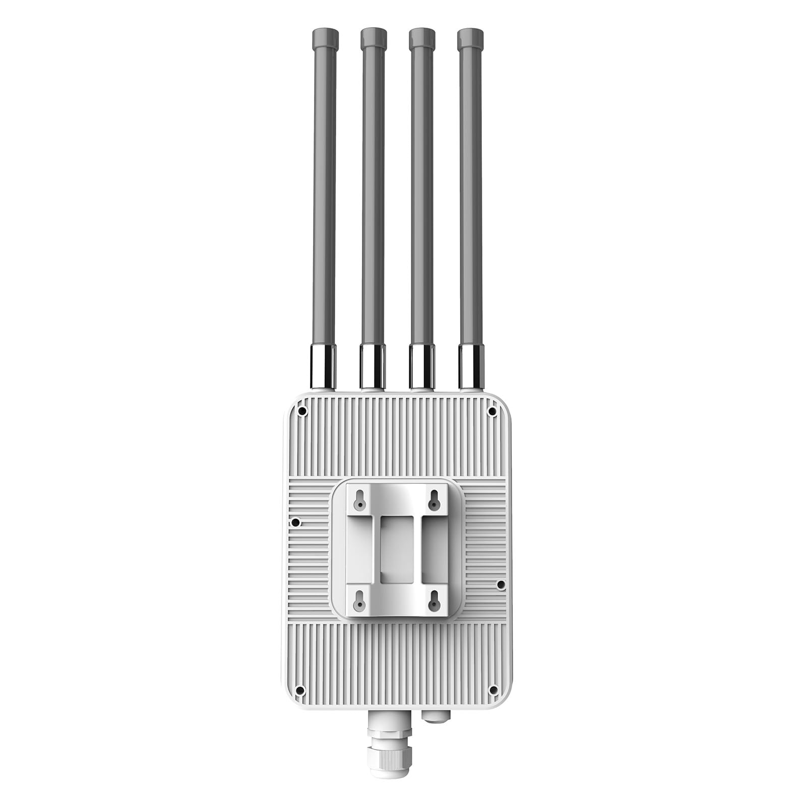 Cuifati Router Wireless da Esterno con 4 Antenne Ad Alto Guadagno da 7dBi, Ripetitore a 5 modalità per Aziende Agricole di Grandi Dimensioni (Spina europea)