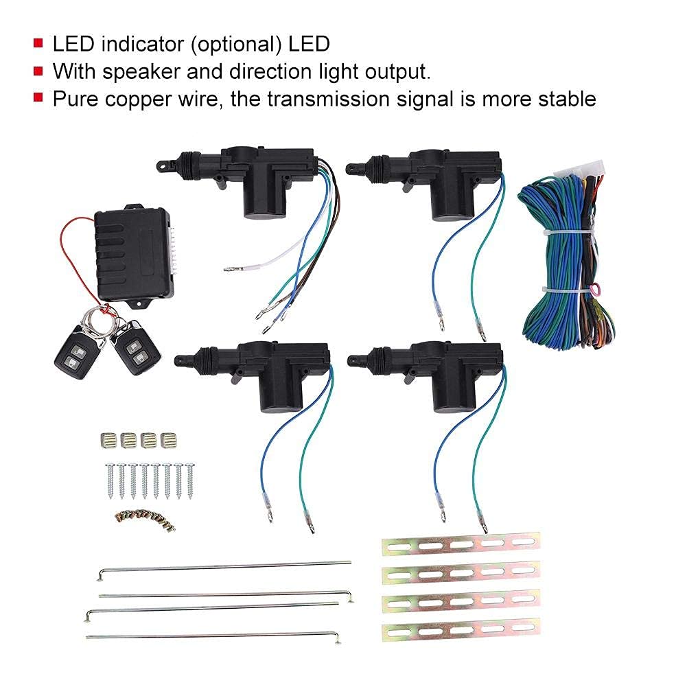 Zentralverriegelung mit Zentralverriegelung Zentralverriegelung Keyless Entry System Schlüsselloses Zugangssystem Auto Zentralverriegelung Auto Universal Door Remote Keyless Entry Central Lock Kit-Sys
