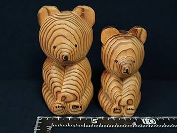 【希少】 木彫り熊　大小２点セット 北海道 民芸品 昭和レトロ 親子熊 匿名配送 Amazon.co.jp: 熊ボッコ 夫婦 親子 セット! 木彫り 熊木彫り