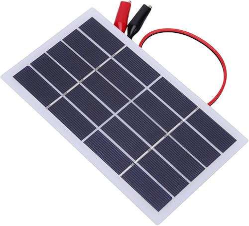Miniatura 8 de Panel solar, pequeño módulo de energía solar resistente a las roturas de 2 W 5 V para exteriores (2 W 5 V + clip)