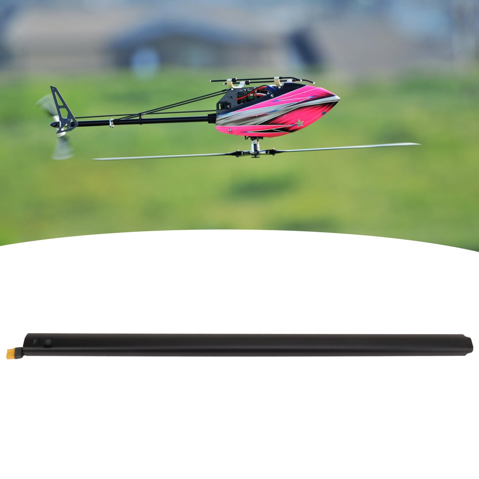 Tuyau D'échappement D'Hélicoptère RC en Alliage D'aluminium de Haute dureté, Pièce de Renfort de Tuyau D'échappement d'avion RC pour Hélicoptère télécommandé Flywing FW450 V3