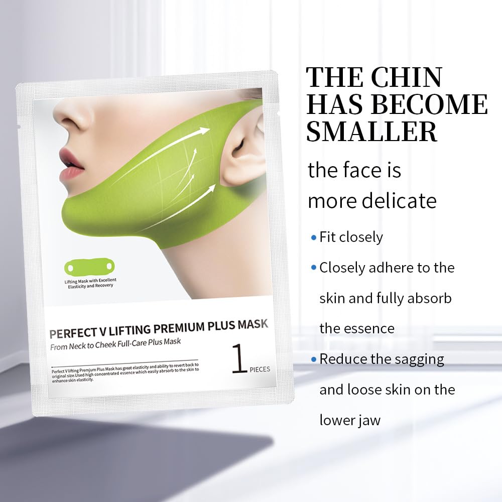 Mascarilla reafirmante y efecto lifting en forma de V con niacinamida.