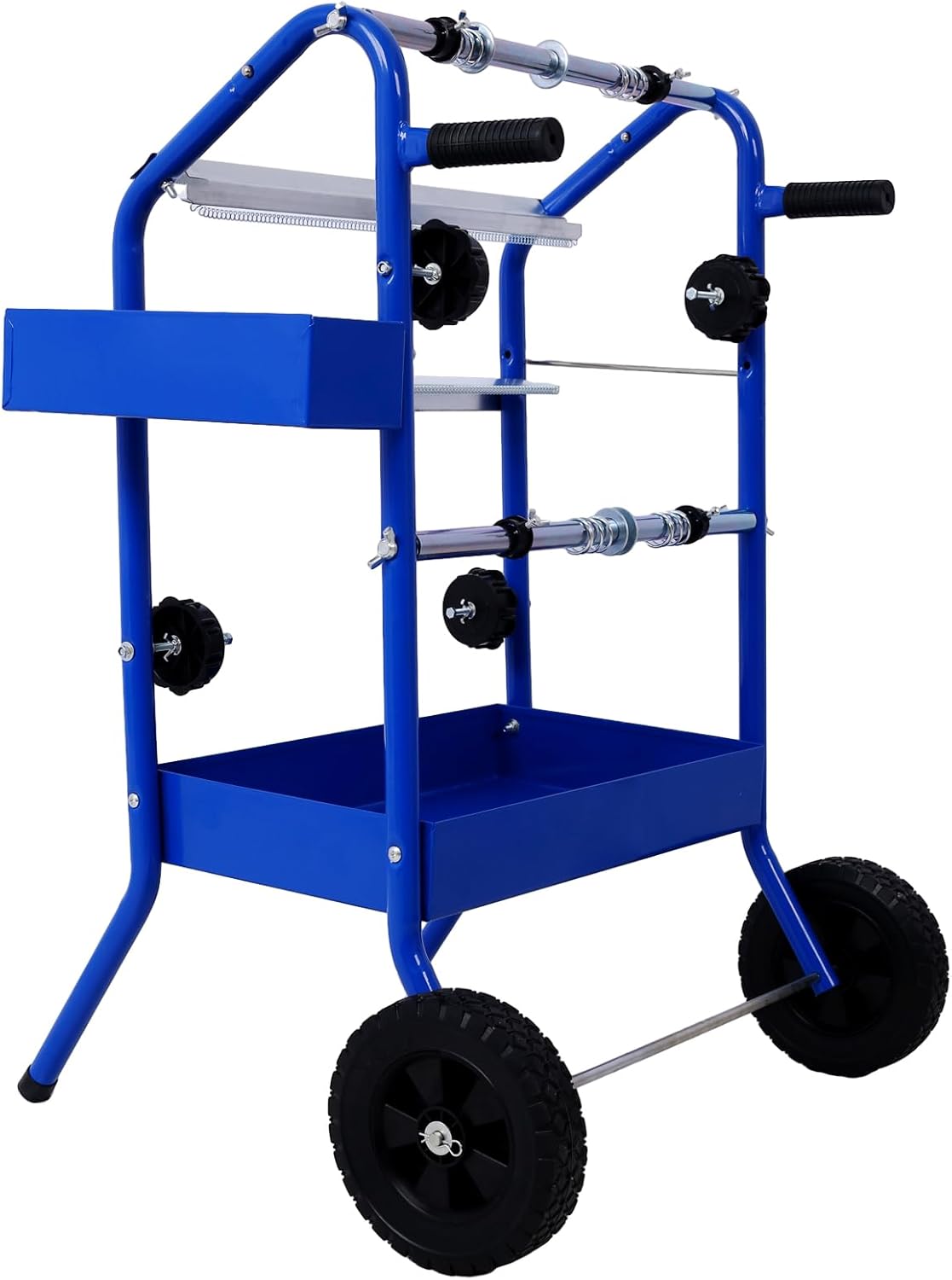 Kaimei 18-inch Masking Paper Dispenser Machine with Storage, Blue - Holds 12", 6", & 18" Rolls for Paint Masking & Crafts