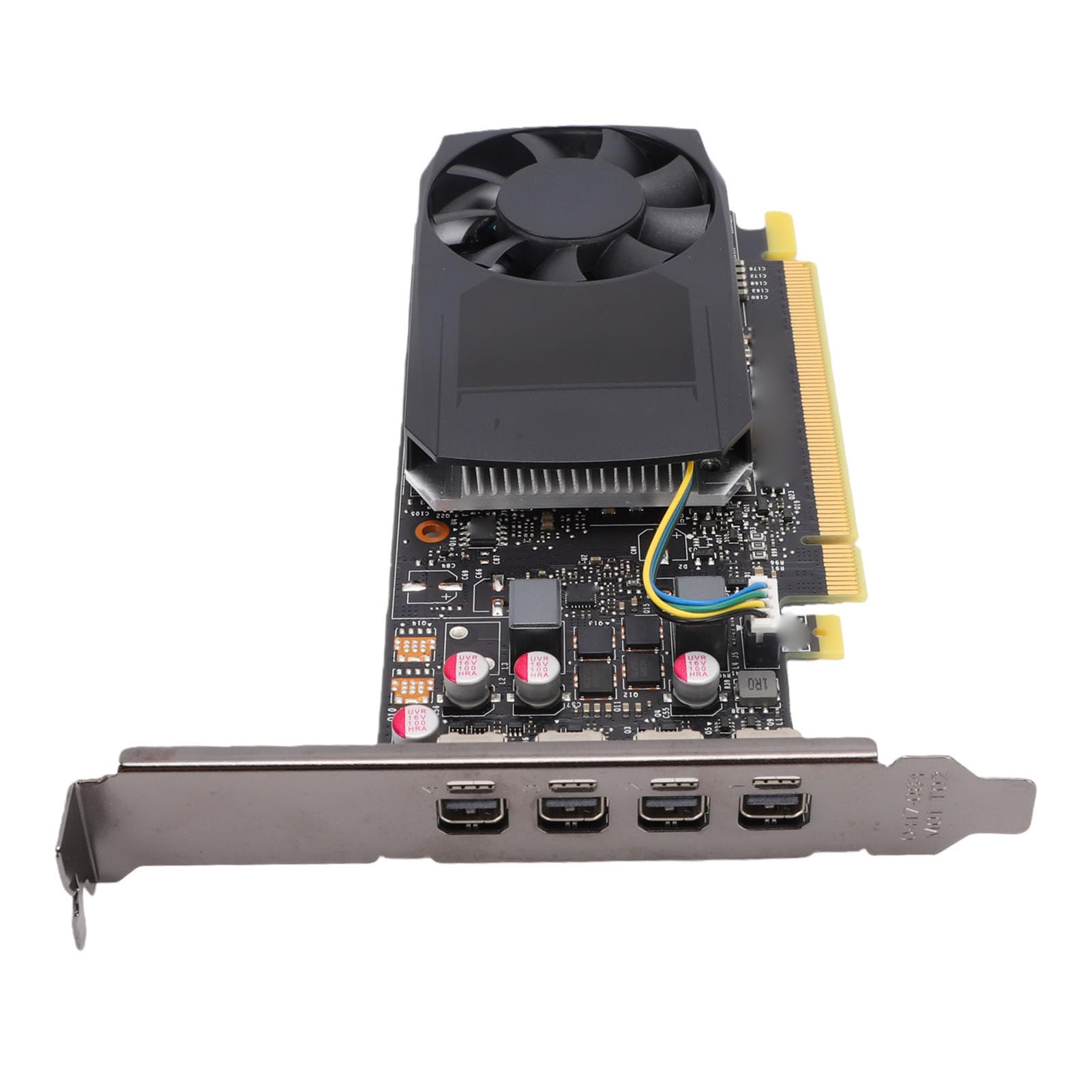 VBESTLIFE Karta Graficzna 4 GB GDDR5, 640 Rdzeni, 4 Wyjścia DisplayPort 4K z Renderowaniem Przyspieszanym Przez GPU, do Modelowania 3D i Edycji Wideo na Stacjach Roboczych