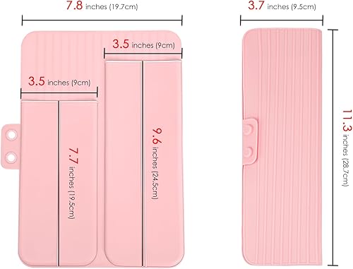 Miniatura 3 de Adorila Bolsa de silicona resistente al calor para rizador, funda de viaje portátil para alisador de cabello, plancha plana y herramientas de