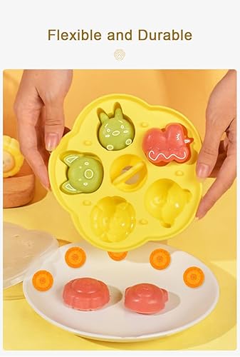 Miniatura 4 de Paquete de 2 moldes de silicona divertidos para hornear, herramienta de bricolaje para comida de bebé, golosinas para perros, chocolate, pastelería,