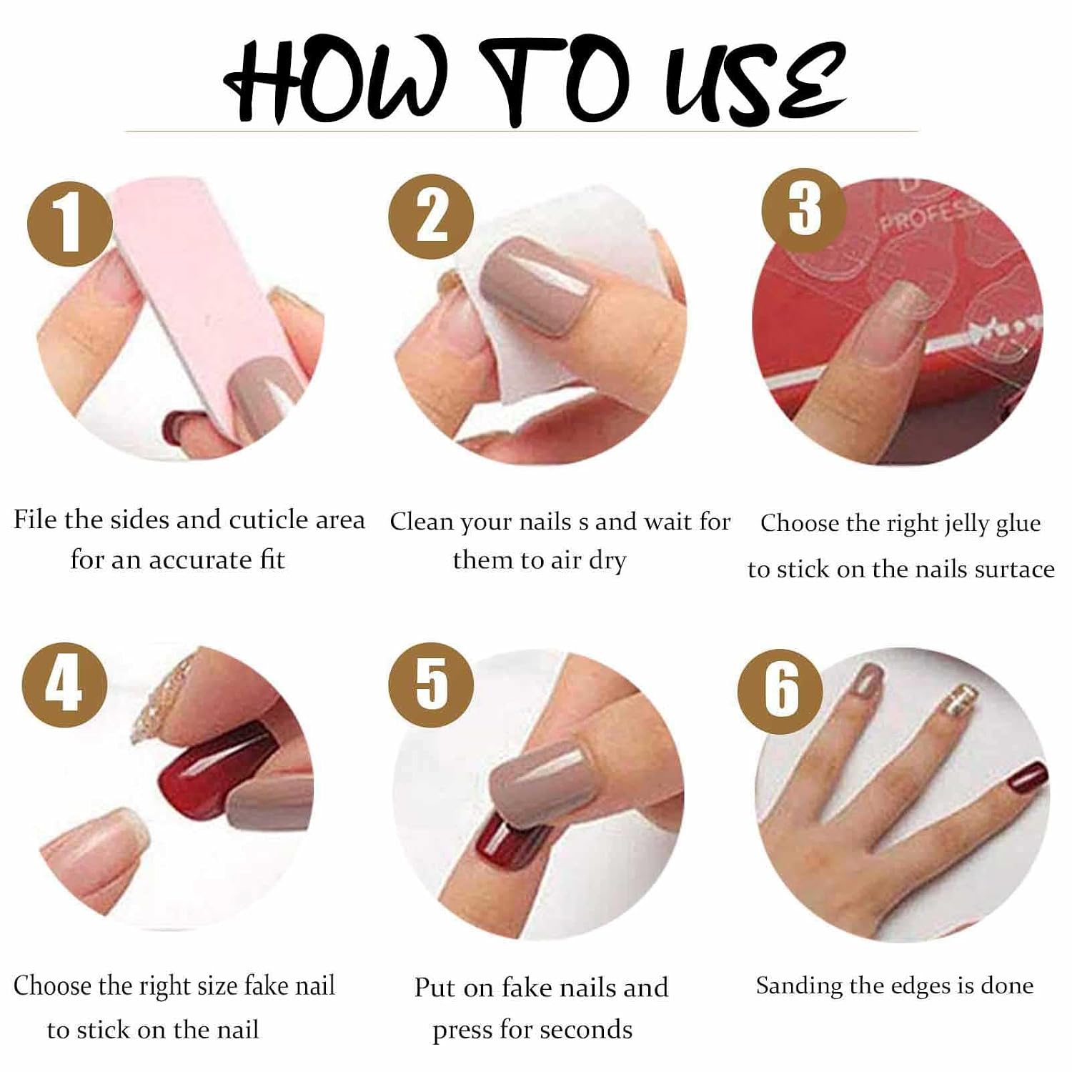 Short Almond Fake Nails French Press on Nails Full Cover Acrylic Whale False Nails Nude for Women 24PCS