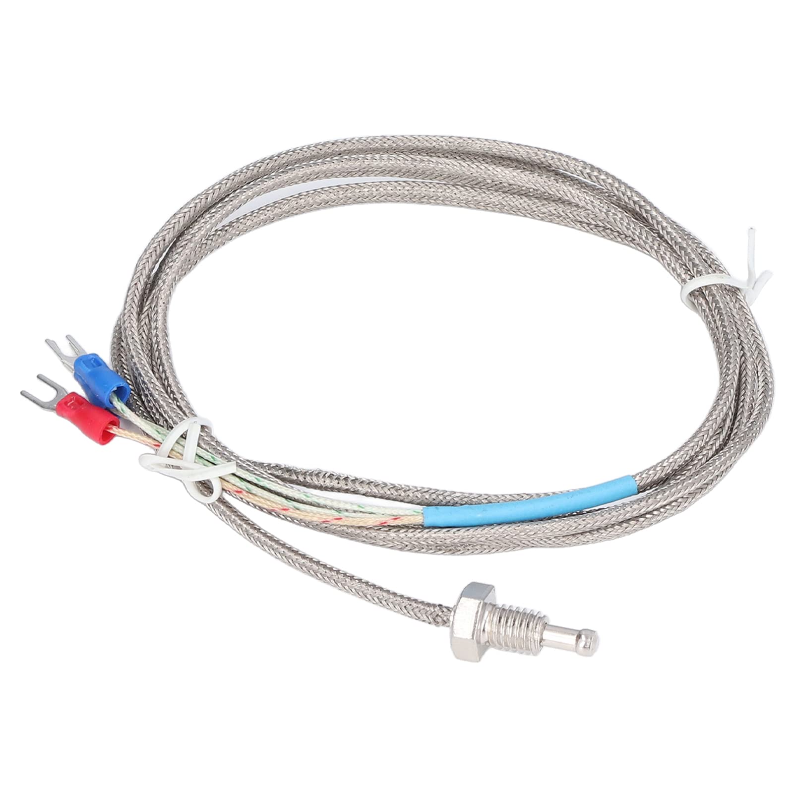 PT100 Thermocouple Detector, Temperature Sensor Shielding Wire Heat Resistant ‑250‑450℃ Good Stability for Electric Power for Chemical Industry
