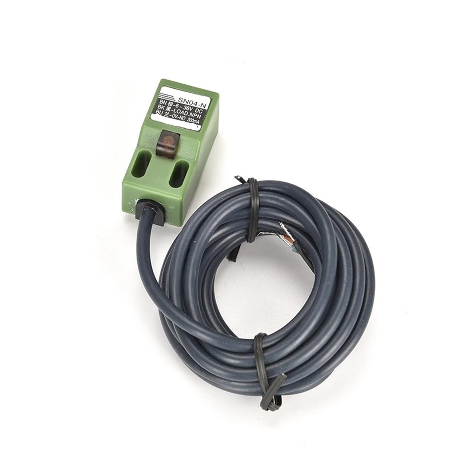 Capteur d'approche SN04N de 4 mm avec sortie NPN et trois fils CC 6-36 V carré