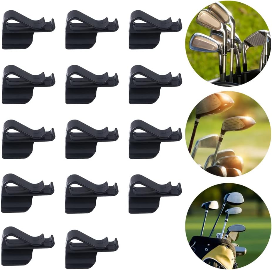 Golf Club Clip 14pcs Golf Bag Clip Putting Organizer Portable Golf Equipment Sporting Goods On Putter Holder