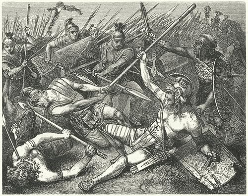 Impression Prints Toile Mort de Spartacus Hermann Vogel de qualité musée en grand format