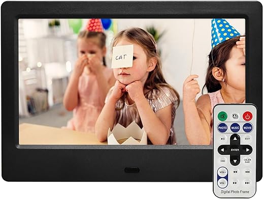 Amaboo Cornice Digitale da 7 Pollici con Telecomando, Schermo IPS ad Alta...