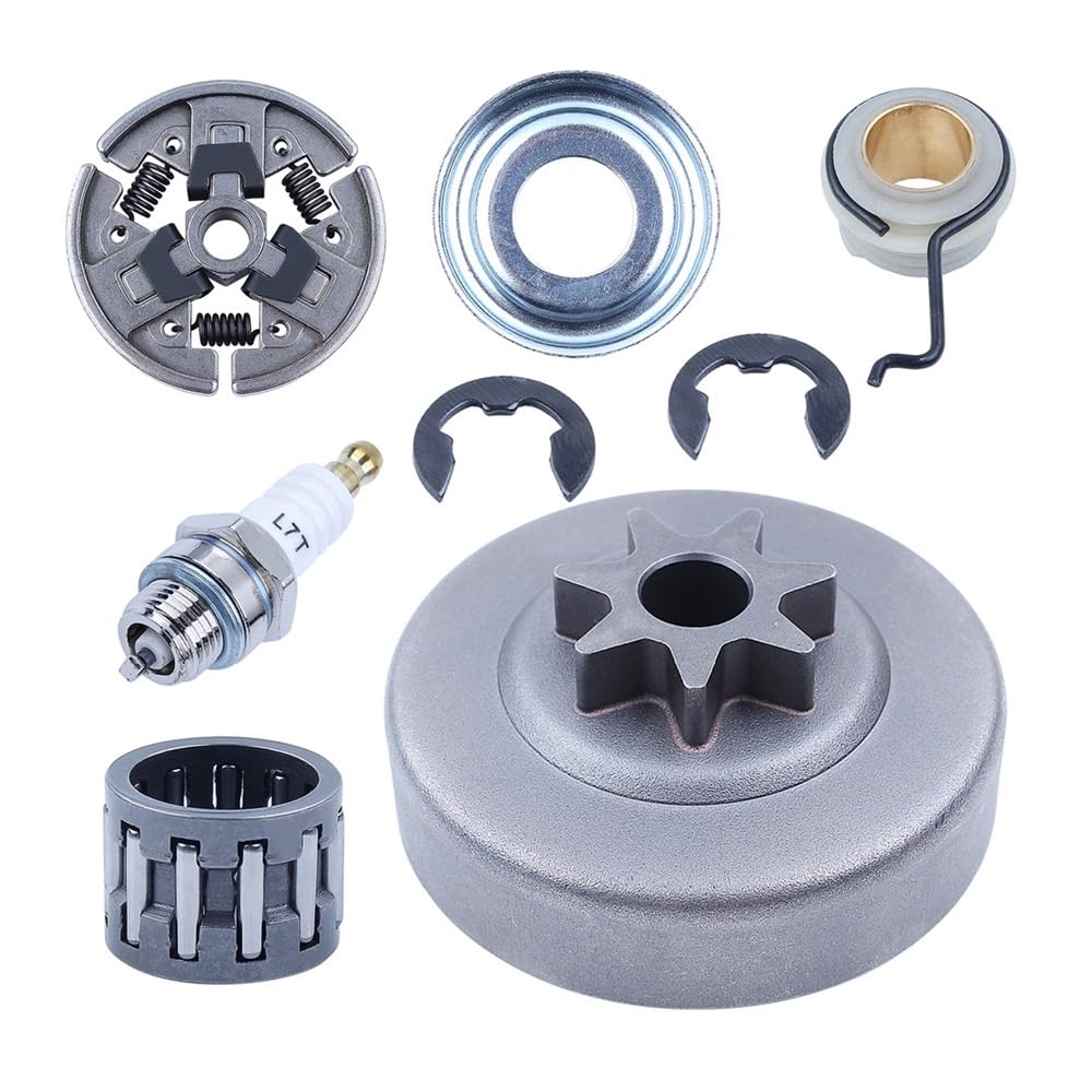 Roulement à aiguilles de pignon d'embrayage 3/8" 7T, cage haute résistance pour modèles 029 039