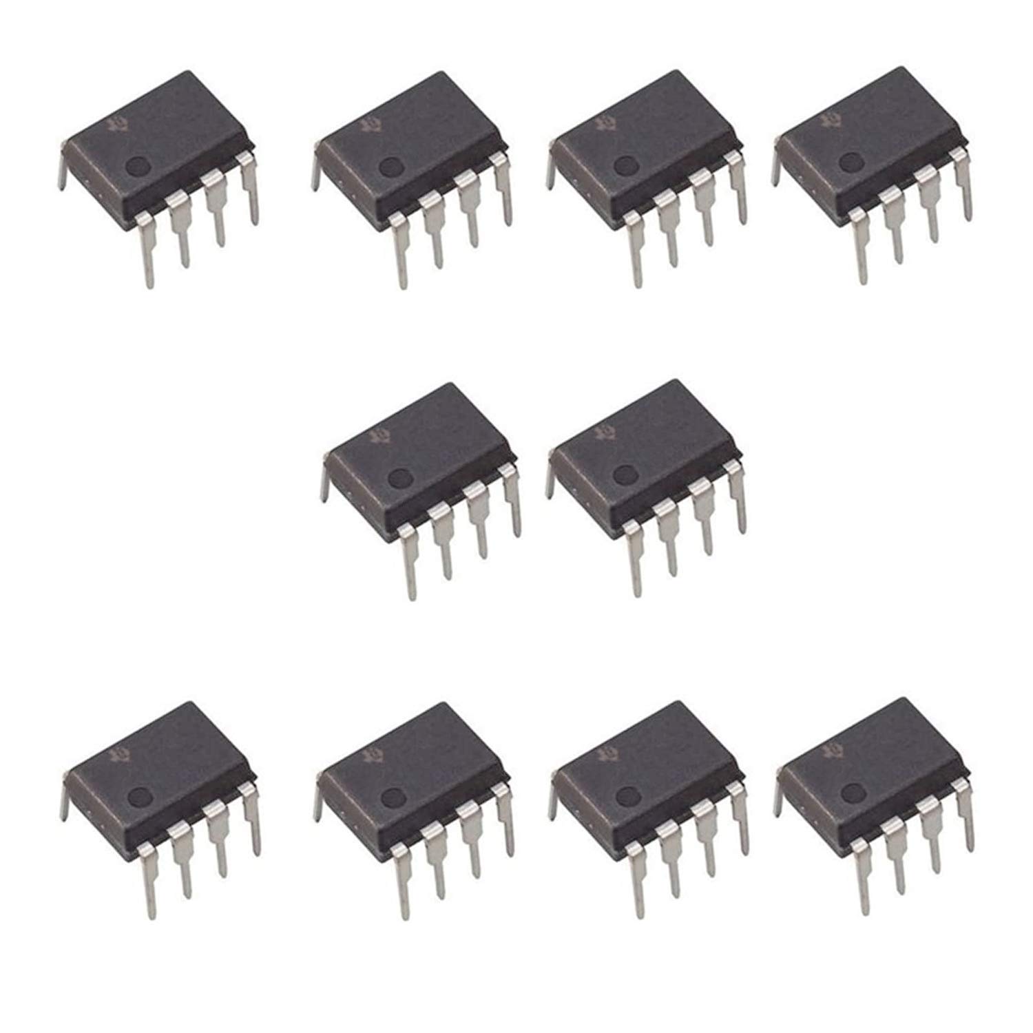 NE555P - Timer di precisione singoli, NE555N NE555 DIP8, bipolare singolo, 10 pezzi