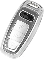 Vista 7 de TANGSEN Funda inteligente para llavero compatible con Audi A3 A6 A7 A8 E-Tron S3 S6 RS6 S7 RS7 Q7 SQ7 Q8 SQ8 3 4 botones entrada sin llave remoto